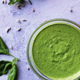 Nut-free vegan pesto