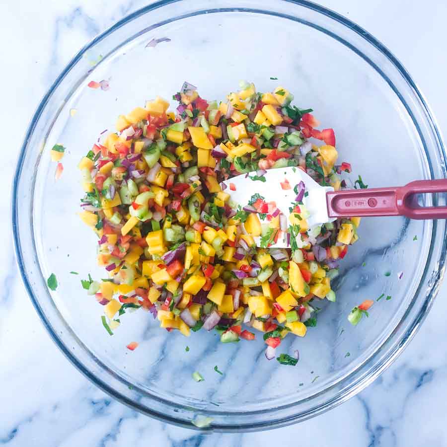 Mango Salsa Prep