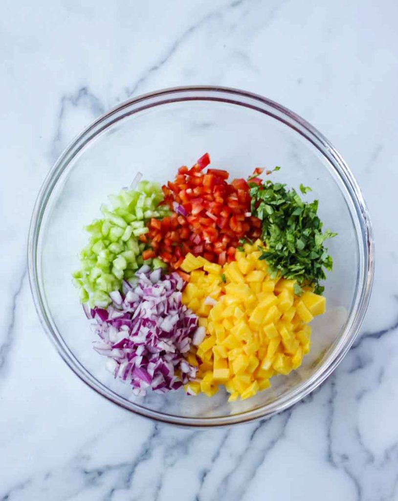 Mango Salsa Prep Bowl