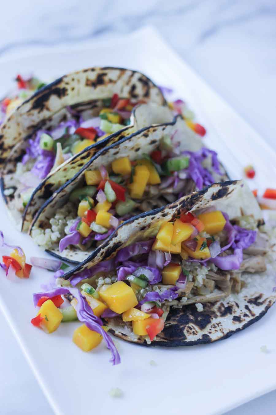 Jackfruit Tacos with Mango Salsa