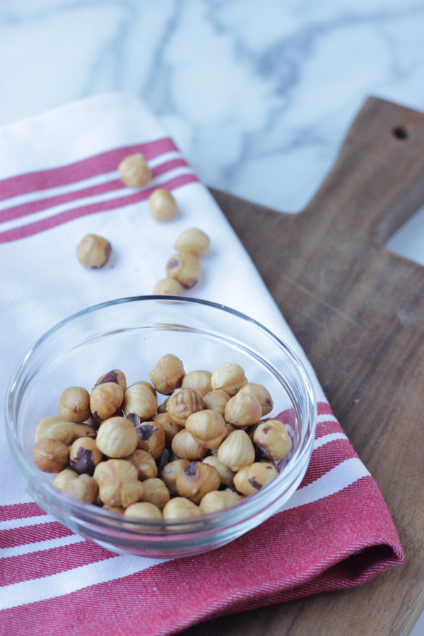 Skinned Hazelnuts in Bowl