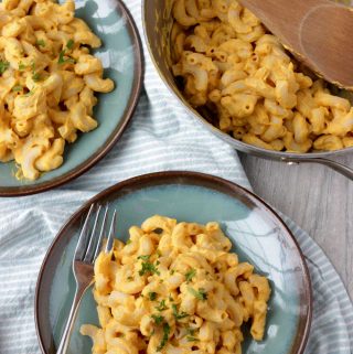 Butternut Mac and Cheese on plates