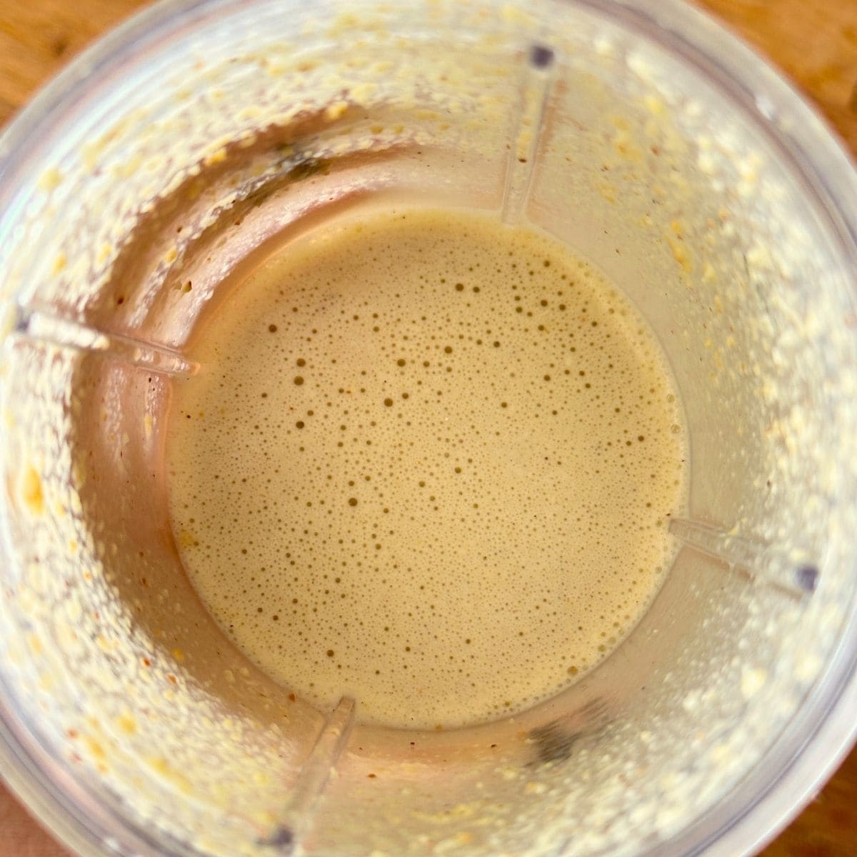 Cashew sauce blended into a creamy consistency.